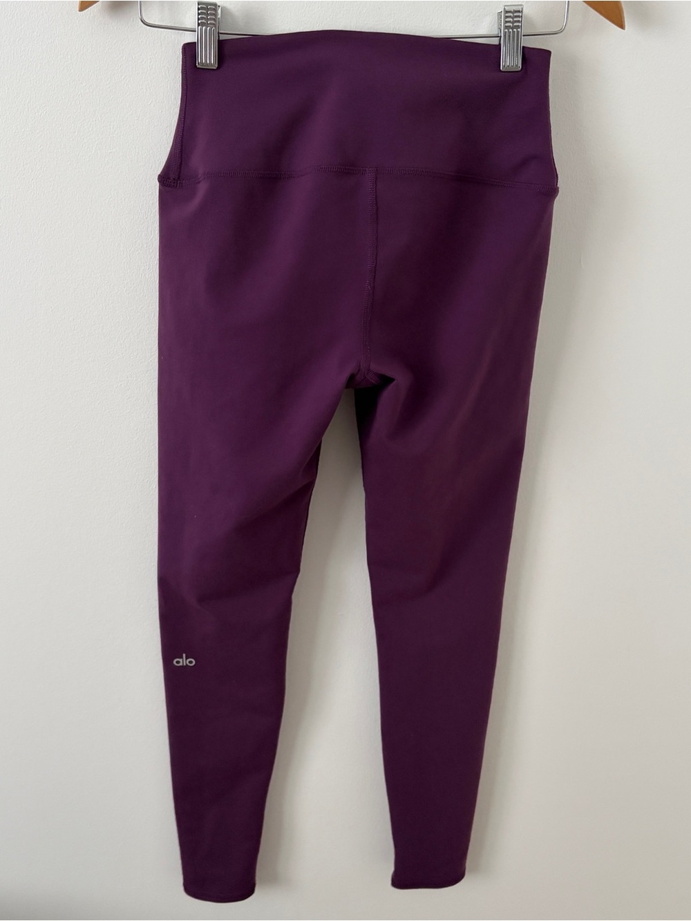 Alo Yoga Airbrush Leggings Women Small Plum High Waist Full Length Workout*S3